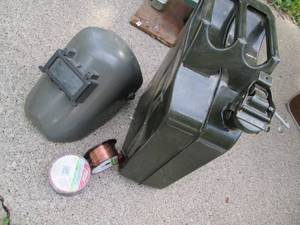 lot 18 image: Gas Can, Welding Helmet & Supplies ...