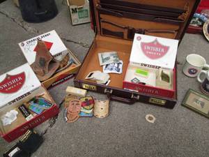 lot 37 image: Briefcase Full of Goodies Vintage ...