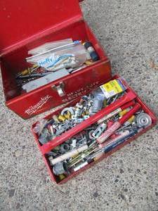 lot 53 image: Drill Bits & Hardware In Metal Milw...