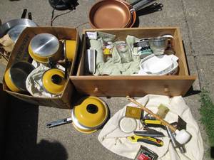 lot 102 image: Lot of Cookware, Dishes, Glassware ...
