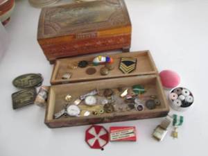 lot 119 image: Misc Vintage Items In (2) Wood Boxe...