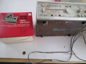 lot 130 image: 8 Track Recorder & Sears Slide View...