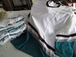 lot 141 image: CCM Blank Jerseys (New In Plastic)...