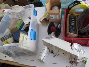 lot 143 image: Electrical Lot of Items in Covered ...