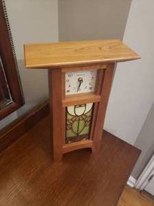 lot 3 image: Arts & Crafts Schlambaugh & Sons Mantel Clock