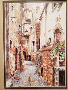 lot 65 image: Pair of Framed Venetian Cityscape Prints, set of 2