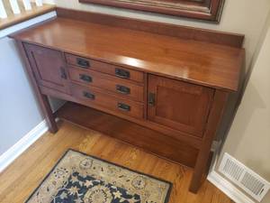 lot 14 image: Prairie Mission Buffet Server Chest by Zimmerman