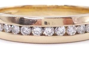 lot 15 image: Diamond Estate Band in 14k Yellow Gold $2799