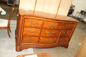 Solid Wood 9-Drawer Buffet