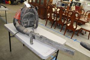 lot 45 image: Echo Hip-Mounted Throttle Backpack Leaf Blower 234 mph 756 cfm 63.3 cc Gas 2-Stroke PB-770H