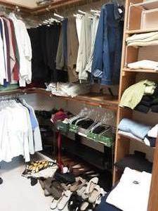 lot 72 image: Contents Of Closet (Womens Clothes & Shoes) Size 8.5-9 And ML.  Bring Boxes To Load