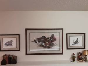 lot 122 image: Ducks Unlimited Print Sitting Pretty By Art Lamay & 2-Others