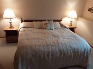 lot 142 image: King Size Bedroom Set By Crawford Furniture Co.