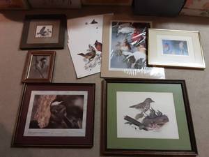 lot 160 image: Lot Of Vintage Bird Prints