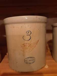 lot 170 image: 3-Gallon Red Wing Crock