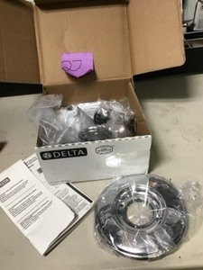 lot 27 image: torian 1-Handle Shower Only Faucet Trim Kit in Chrome (Valve Not Included)
