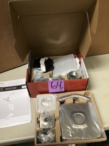 lot 64 image: Venturi Single-Handle 1-Spray Tub and Shower Faucet in Spot Defense Brushed Nickel (Valve Included)