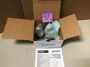 lot 47 image: Align Single-Handle Posi-Temp Eco-Performance Shower Faucet Trim Kit in Matte Black (Valve Not Included)
