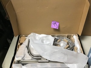 lot 99 image: Nebia by Moen 1-Spray 8 in. Dual Shower Head and Handheld Shower Head with Magnetic Dock in Spot Resist Brushed Nickel