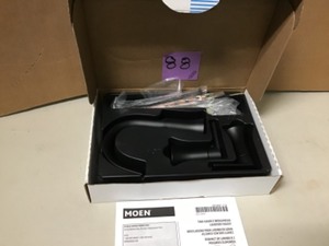 lot 88 image: Doux 8 in. Widespread 2-Handle Bathroom Faucet Trim Kit in Matte Black (Valve Not Included)