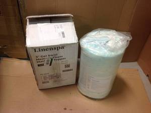 lot 17 image: LINENSPA 3 in. Twin XL Gel Swirl Memory Foam Topper NOT USED SEE PICS