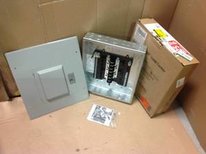 lot 24 image: GE PowerMark Gold 125 Amp 14-Space 24-Circuit Indoor Main Lug Circuit Breaker Panel SEE PICS