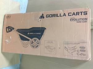 lot 44 image: GORILLA CART 7 cu. ft. Evolution Poly Yard Cart SEE PICS
