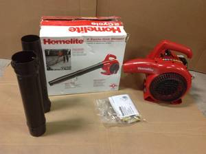 lot 47 image: HOMELITE 150 MPH 400 CFM 26cc Gas Handheld Blower Vacuum SEE PICS