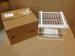 lot 97 image: Knape & Vogt Roll-Out Wire Hamper in good condition