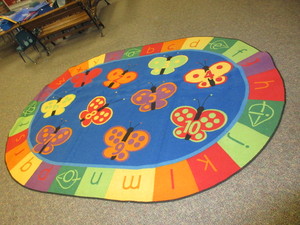 LARGE, COLORFUL ALPHABET AND NUMBER RUG