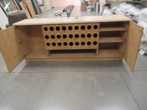 VERY LARGE RETAIL SERVICE COUNTER. Two Storage Cabinets and Large Service Countertop -  1 Piece - Cannot be Easily Dismantled - REMOVE ON YOUR OWN.