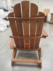 Boardwalk Brown Outdoor Adirondack Chair - Broken Arm - Needs some TLC