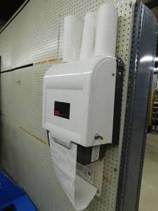 lot 37 image: Commercial Towel Cabinet with 3 Rolls
