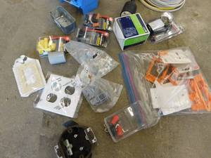 lot 50 image: Misc. Electrical Parts & Basket