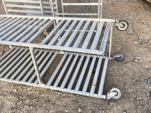lot 12 image: (3) Aluminum Tray Racks