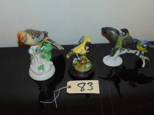 lot 83 image: Lot of 3 Rosenthal ceramic Birds Motahedda Design