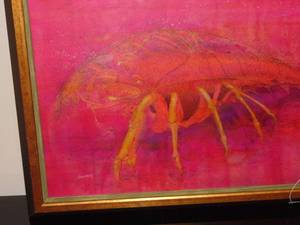 lot 108 image: Freda Woolf Lobster original pen and ink