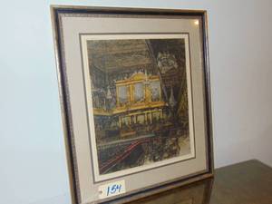lot 154 image: ANTIQUE ART COLOR ETCHING ORIGINAL RARE SIGNED ARTWORK  Kasimer,  Vienna