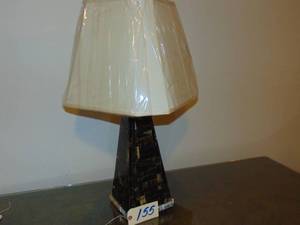 lot 155 image: Acrylic lamp with new shade