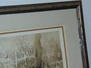 lot 163 image: Antique etching and aquatint William Walcot 32 x 20  framed by Vern Carver Gallery