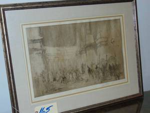 lot 165 image: Antique etching and aquatint William Walcot 32 x 25 framed by Vern Carver Gallery