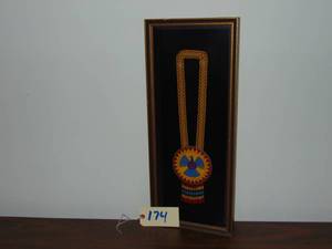 lot 174 image: Bead work original native American 1975