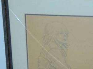 lot 198 image: Pete Hoecherl artist original pencil sketch