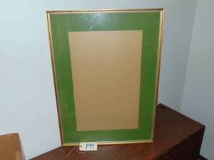 lot 199 image: Frame and matting, 26 x 36