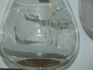lot 206 image: Vintage Reidel crystal assorted 7 brandy snifters beautifully hand engraved
