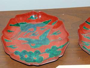 lot 215 image: 2 oriental dishes marked FF