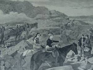 lot 236 image: Winslow Homer woodcut the Summit of Mount Washington