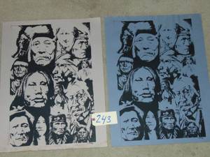lot 243 image: Steve Premo, Native American artist, screen printed