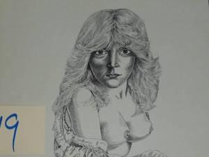 lot 249 image: Al Brunelle Lady Dressing from sketch pad 11 x 14
