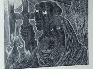 lot 270 image: Charles Surendorf African Theme  Linocut